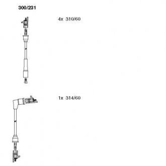 Проволока зажигания, набор BREMI 300231