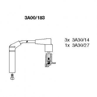 Комплект проводов зажигания BREMI 3A00183