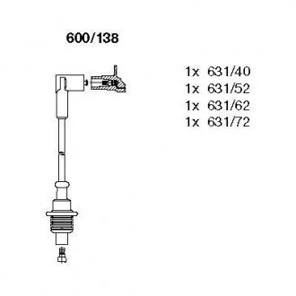 Комплект проводів CITROEN/FIAT/PEUGEOT Berlingo/Jumper/Ducato/306/Boxer 1,6-2,0 "92-04 BREMI 600/138
