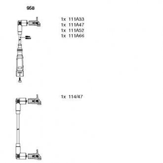 Проволока зажигания, набор BREMI 958