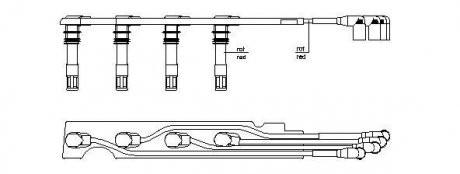 Комплект проводов зажигания BREMI 968F100