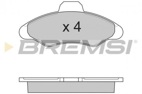 Комплект тормозных колодок BREMSI BP2462 (фото 1)