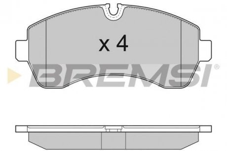 Комплект тормозных колодок BREMSI BP3290 (фото 1)