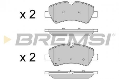 Комплект тормозных колодок BREMSI BP3526 (фото 1)