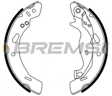 Тормозные колодки зад. Ford Fiesta VI 08- (TRW) BREMSI GF0249 (фото 1)