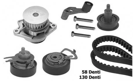 ZESTAW ROZRZ Z POMP? WODY AUDI A2 1,4 16V/SEAT ALTEA 1,4 06-/VW GOLF V/VI 1,4 06- BUGATTI KBU8710A