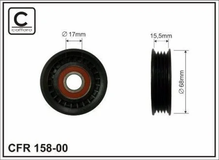 РОЛИК поліклінового ременя LEGASY/FORESTER CAFFARO 158-00