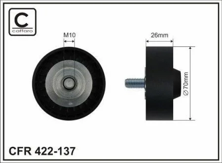 Ролік паска генерат. Bmw E60/65/66 4,0-4,5i 01-> CAFFARO 422-137