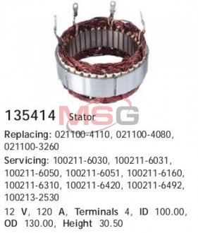 Обмотка генератора CARGO 135414 (фото 1)