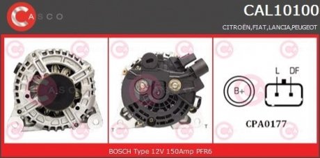 ALTERNATOR 12V 150A CASCO CAL10100AS