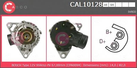 Генератор CASCO CAL10128AS (фото 1)