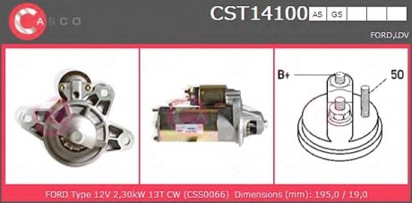 Стартер CASCO CST14100AS (фото 1)