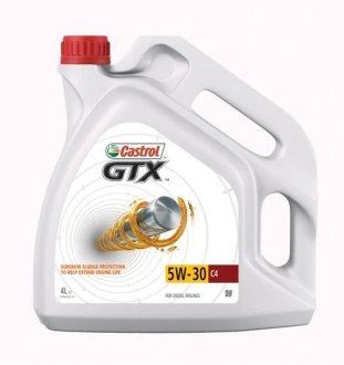 Моторна олія GTX C4 5W-30 синтетична 4 л CASTROL Urgtx5c44x4l (фото 1)