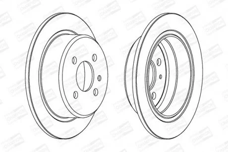 BMW Диск тормозной задний E30 316/325 82-94 (258*10) CHAMPION 561132CH