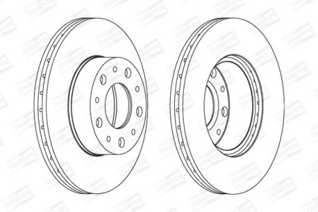 Диск гальмівний CHAMPION 561984CH