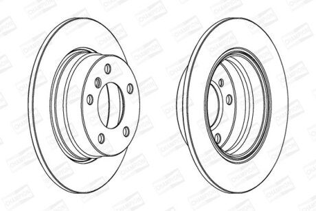 Диск гальмівний CHAMPION 562259CH