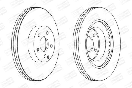 Диск гальмівний CHAMPION 562396CH-1 (фото 1)