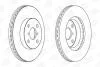 Диск тормозной передний (кратно 2шт.) Toyota Yaris (10-) 562421CH