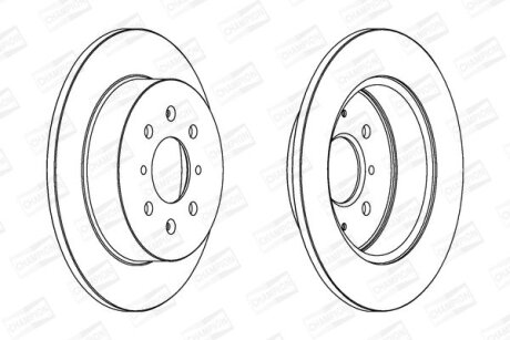 Диск гальмівний CHAMPION 562440CH (фото 1)