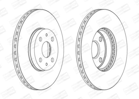 Диск гальмівний CHAMPION 562452CH