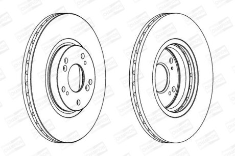 Диск гальмівний CHAMPION 562546CH