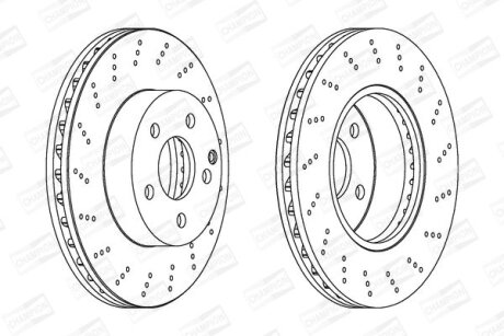 Диск гальмівний CHAMPION 562619CH