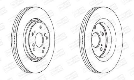Диск гальмівний CHAMPION 562746CH