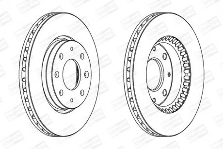 Диск гальмівний CHAMPION 562794CH