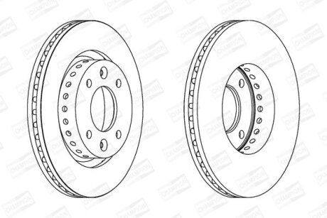 Диск гальмівний CHAMPION 562799CH