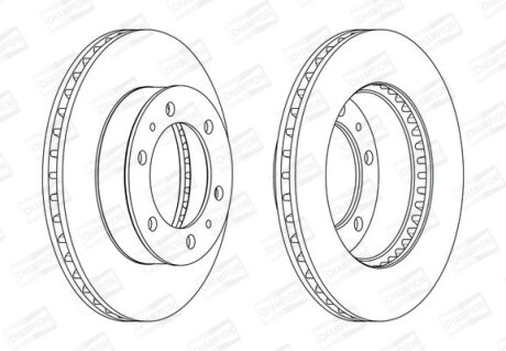 Диск гальмівний CHAMPION 562861CH