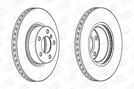 Диск гальмівний CHAMPION 562891CH-1