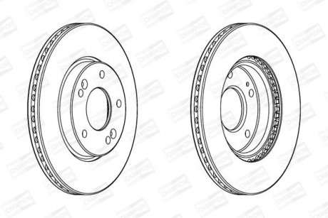 Диск гальмівний CHAMPION 562986CH