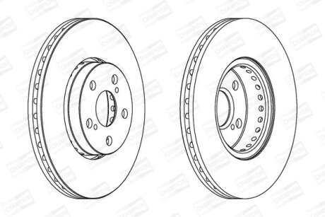 Фото 1 - диск гальмівний CHAMPION 563048CH Диск гальмівний CHAMPION 563048CH (фото 1)