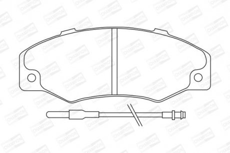 RENAULT Тормозные колодки передние 21 86- CHAMPION 571339CH