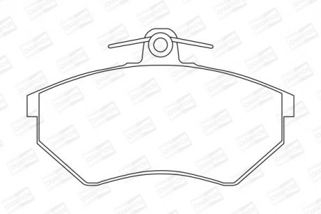 VW Тормозные колодки передн.Audi 80,Golf III,Vento,Passat 88- CHAMPION 571376CH