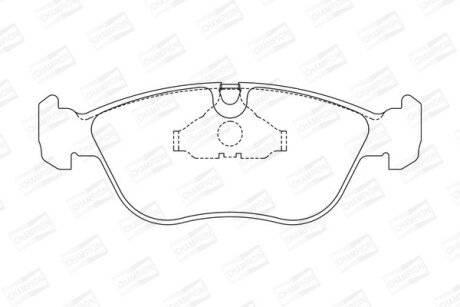 Гальмівні колодки передні Volvo 850, C70, S70, V70, XC70 CHAMPION 571457CH