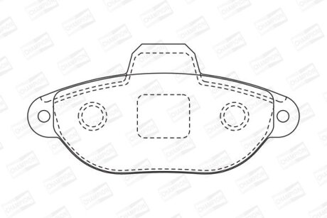 Колодки гальмівні дискові CHAMPION 571528CH