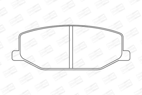 Колодки гальмівні дискові CHAMPION 572226CH