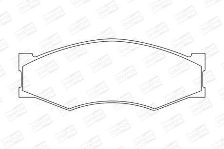 Колодки гальмівні дискові CHAMPION 572312CH