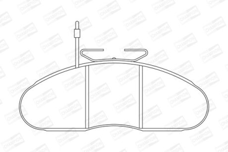 Гальмівні колодки CHAMPION 572374CH