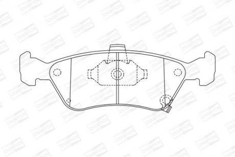 Колодки гальмівні дискові передн Toyota Avensis (97-03) CHAMPION 572400CH