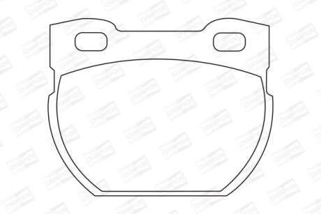 Колодки гальмівні дискові CHAMPION 572494CH