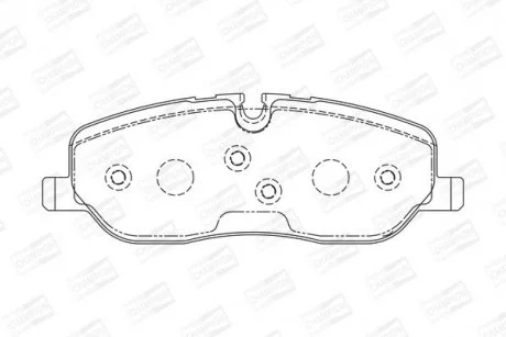 Колодки гальмівні дискові передні Land Rover Range Rover Sport I, Discovery III CHAMPION 572521CH