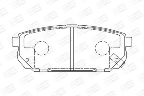 Колодки гальмівні дискові CHAMPION 572549CH