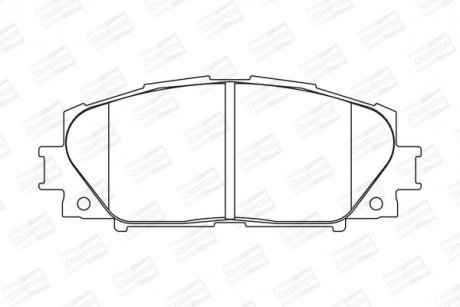 Колодки гальмівні дискові передн TOYOTA ALLION II (_T26_) 07-, PREMIO (_T26_) CHAMPION 572578CH