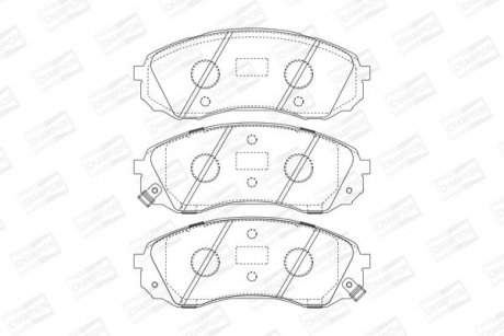 Колодки гальмівні дискові CHAMPION 572619CH