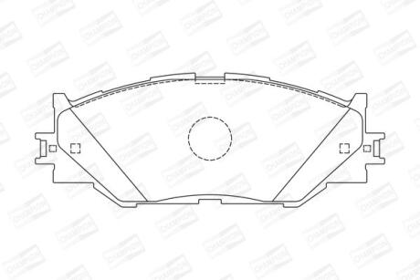 Гальмівні колодки передні Lexus IS II, III CHAMPION 572620CH