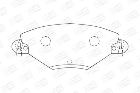Колодки гальмівні дискові CHAMPION 573027CH