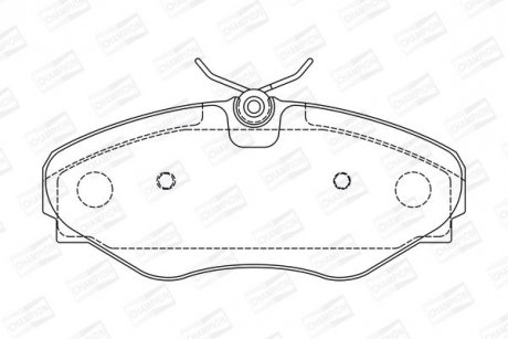 Гальмівні колодки до дисків CHAMPION 573099CH (фото 1)