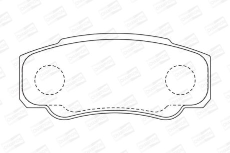 Колодки гальмівні дискові CHAMPION 573115CH